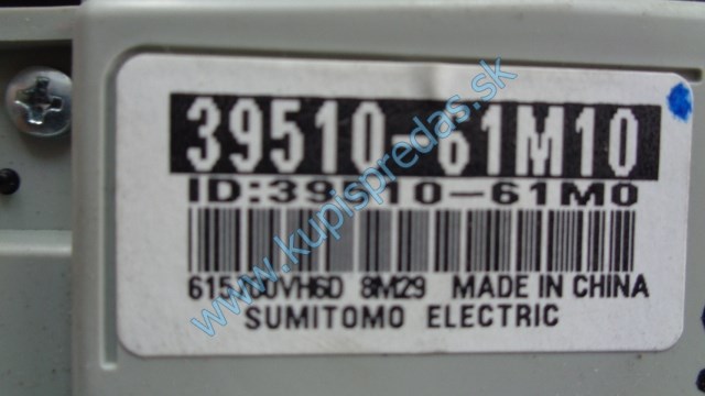 panel na klimatizáciu na suzuki sx4 s-cross, 39510-61M10